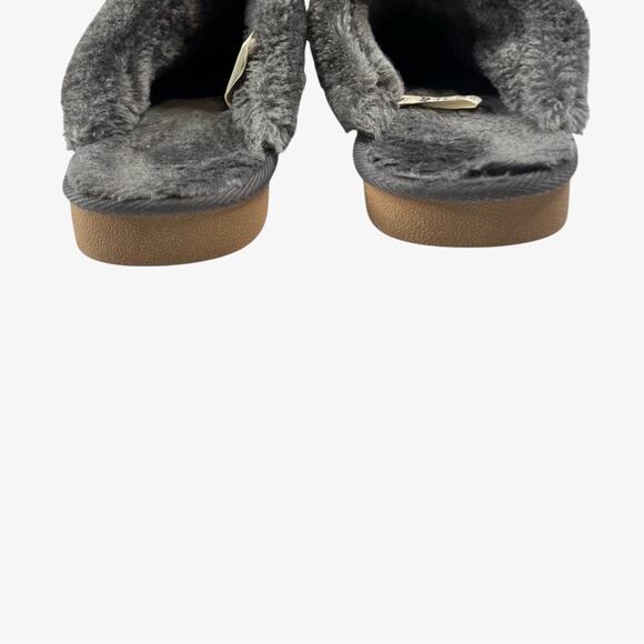 Foco Womens L Seattle Seahawks Glitter Moccasin Slipper Open Back Faux Fur Fuzzy - Picture 3 of 11